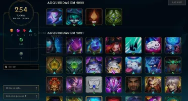 Conta de LOL Nvl 381 Platina 1 com MMR De diamante 2
