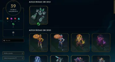 Conta de LOL Nvl 381 Platina 1 com MMR De diamante 2
