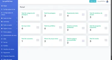 Script PHP Site Institucional Para Várias Atividades – PHP 8