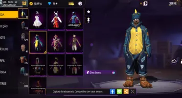 Conta Free Fire com intens raros antiga