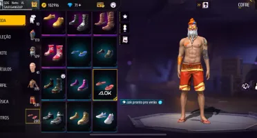Conta Free Fire com intens raros antiga