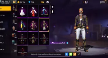 Conta Free Fire com intens raros antiga