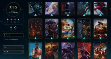 Conta LoL com 300 skins e 100k de EA