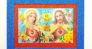 Quadrinho Kitsch "Sagrados Corações"