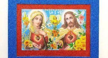 Quadrinho Kitsch "Sagrados Corações"
