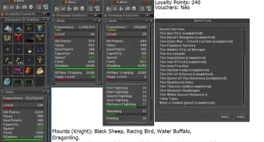 Elite Knight lvl 130 Magera bons skills c/ itens, addons