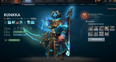 Conta Dota 2 com arcano e alguns collectos