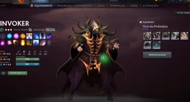 Conta Dota 2 com arcano e alguns collectos