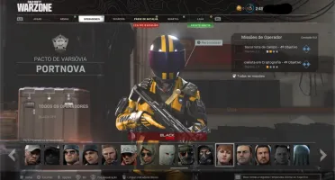 CONTA WARZONE/COLD WAR FULL SKIN + pacotes de skin