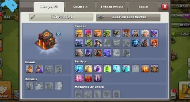 Conta Clash of Clans CV 10 quase full