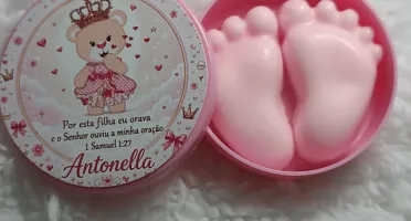 Pezinho rosa - Kit 10 Lembrancinhas