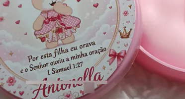 Pezinho rosa - Kit 10 Lembrancinhas