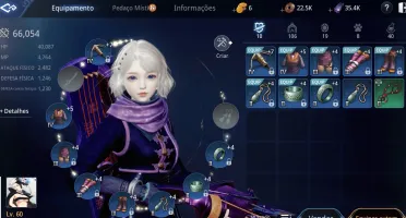 CONTA MIR4 LVL 60, 66K DE PODER SNEAK E BICHEON DESBLOQUEADO