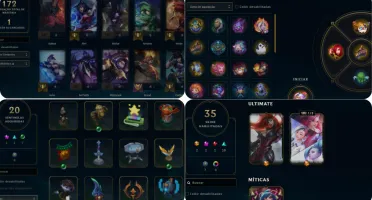 Conta LOL Nv 154 Dimante III, 35 skins +descrição