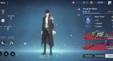 Conta solo leveling nível 44