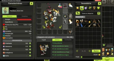 Brutas - Dofus Touch com 3 Char 200 OSA/CRA/PANDA