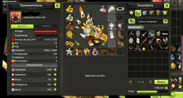Brutas - Dofus Touch com 3 Char 200 OSA/CRA/PANDA