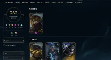 Conta LOL Todas As Skins MAIS RARAS (Todas PAX e +)