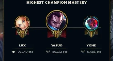 Conta lol platina 1 71% wr mmr mestre