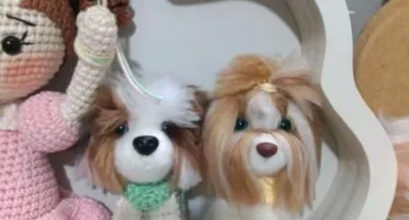 Porta Maternidade Boneca e 3 Cachorrinhos