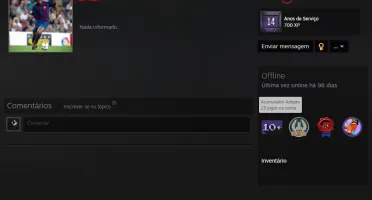 Contas 14 anos OP Correnteza Diamantada e Steam Desbloqueada