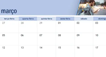 Calendario Academico Com Fotos - Editavel