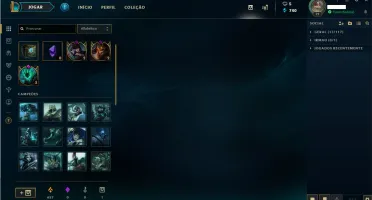 OURO 5 BORDA PLATINA DA SEASON PASSADA COM 47 CHAMP 12 SKINS