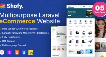 Shofy - eCommerce & Multivendor Marketplace Laravel Platform