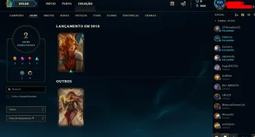 Conta Level 43 - Bronze III (30 Campeões + Frag. Skin Épica)