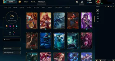 CONTA LVL 188 / PLATINA 3 / 96 SKINS