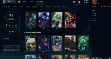 CONTA LVL 188 / PLATINA 3 / 96 SKINS