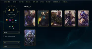 Prata 2 com TODOS os champs e 454 Skins ( Nivel 674 )