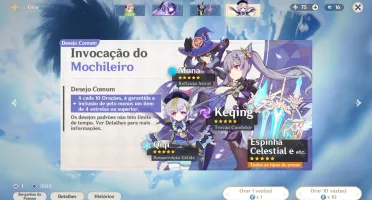 Conta Genshin impact AR57 - 10 Personagens 5* + 3 armas 5*