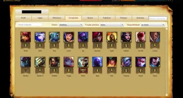 conta league of legends !! gold 5 com borda e skin !!
