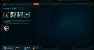 conta league of legends !! gold 5 com borda e skin !!