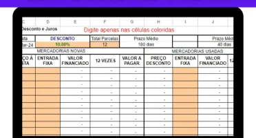 Planilha Cálculo De Preços Com Desconto E Juros
