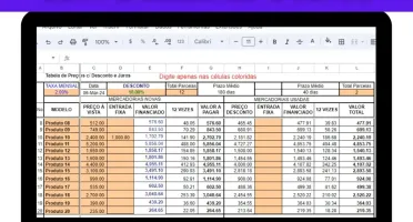 Planilha Cálculo De Preços Com Desconto E Juros