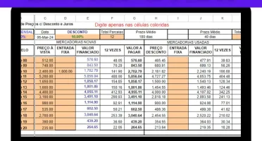 Planilha Cálculo De Preços Com Desconto E Juros