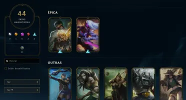Conta League of Legends Full Acesso - 77 Champs e 44 Skins