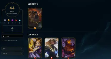 Conta League of Legends Full Acesso - 77 Champs e 44 Skins