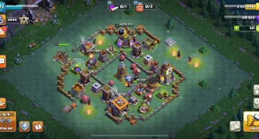 Clash of clans CV12 5⭐ + BC 9 + skins e itens