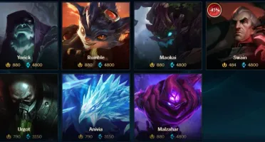 Conta de LoL, 172 skins, icones e mais