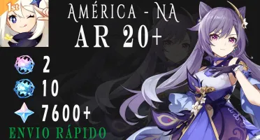 Keqing AR20 +7k de gemas - Genshin Impact ✨