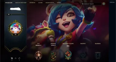 Conta Unranked League of Legends lv 30