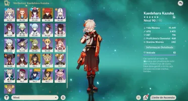 Conta Genshin Impact com 16 5* e vários 4* com constelações