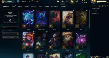CONTA LEAGUE OF LEGENDS WIN RATE 70%