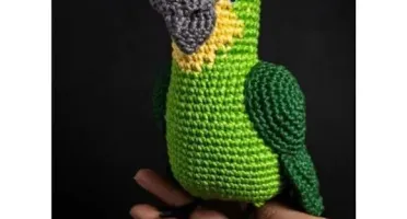 Papagaio em Amigurumi