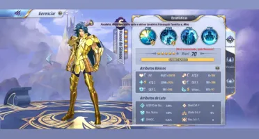 Conta Saint Seiya Novo Servidor