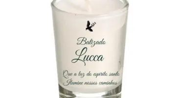 Lembrancinha Vela Perfumada Batizado 70g