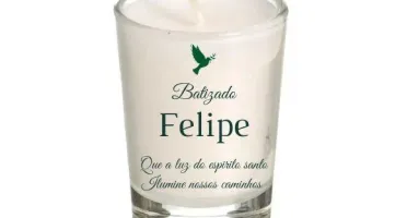 Lembrancinha Vela Perfumada Batizado 70g